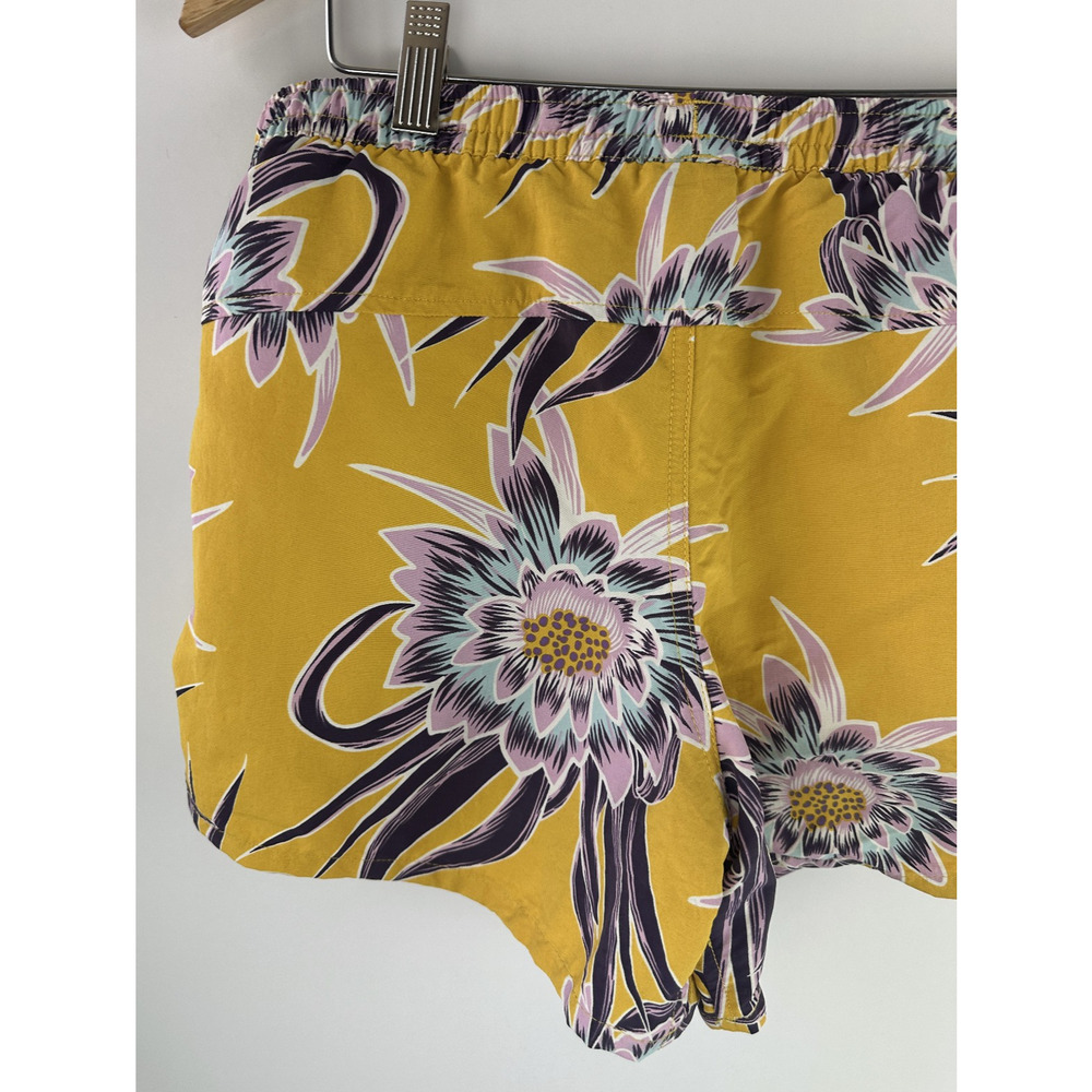 Patagonia Women's 4" Baggies Shorts Boardshort Floral Yellow Women's Size XS - Picture 9 of 12